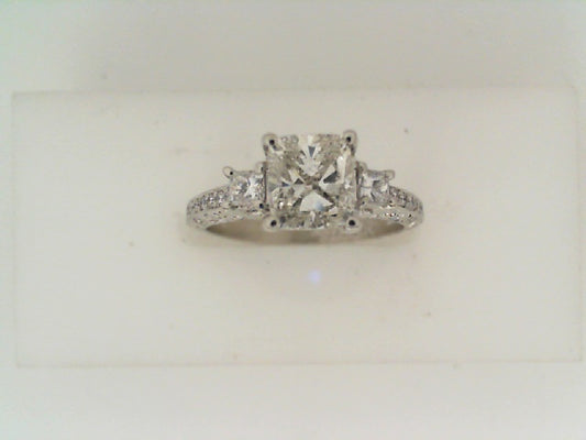 Maharaja Collection Round and Princess Cut Diamond Ring in Platinum (1.20ctw)