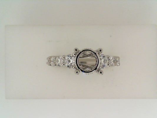 Maharaja Collection Verona Diamond Semi-Mount Engagement Ring in Platinum (0.77ct)
