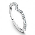 Maharaja Collection Oval Diamond Semi-Mount Engagement Ring in 14K White Gold (1.5ct center, 0.39ctw)