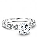 Maharaja Collection Round Diamond Semi-Mount Engagement Ring in 14K White Gold (1.5ctw)
