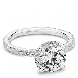 Maharaja Collection Atelier Halo Engagement Ring with 2ctw Center Stone in 14K White Gold