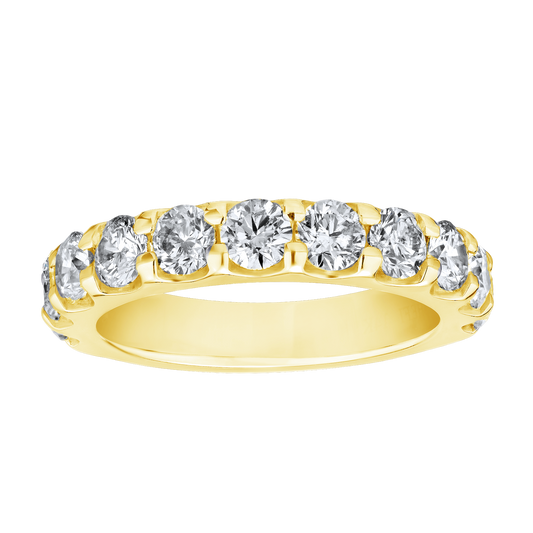 Maharaja Collection Round Diamond Wedding Band in 14K Yellow Gold (1.50ctw)