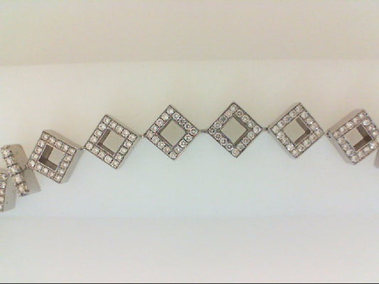 Maharaja Collection Round Diamond Tennis Bracelet in 18K White Gold (1.91ctw)