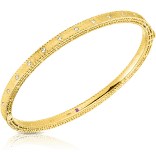 Maharaja Collection Princess Diamond Satin Bangle Bracelet in 18K Yellow Gold (0.17ctw)