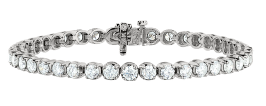 Maharaja Collection Basket Shape Diamond Bracelet in 14K White Gold (1.50ctw)
