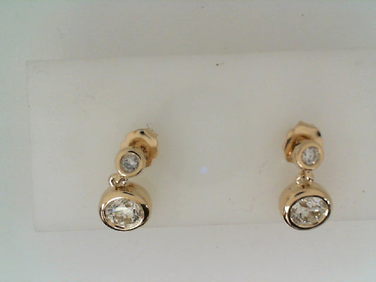 Maharaja Collection Round Diamond Earrings in 14K Yellow Gold (1.00ctw)