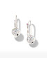 Maharaja Collection Tiny Treasures Diamond Bezel Euro Earrings in 18K White Gold (0.48ctw)
