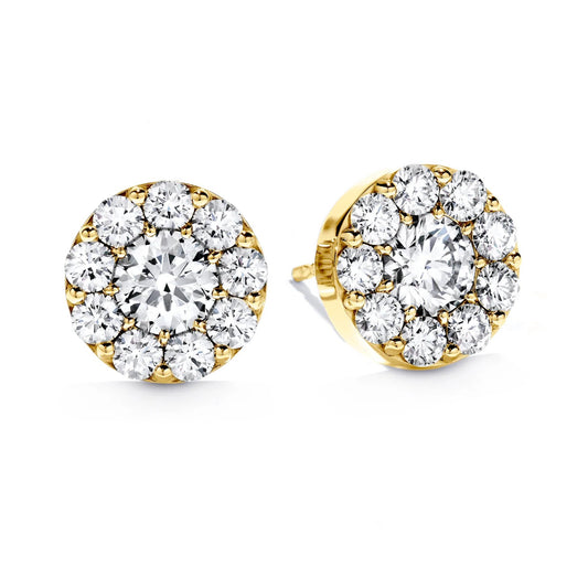 Maharaja Collection Fulfillment Stud Earrings with 0.53ctw Diamonds in 18K Yellow Gold (0.56ct)