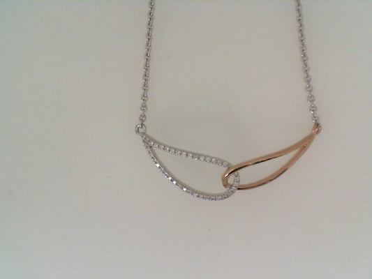 Maharaja Collection Round Diamond Two-Tone Necklace in 14K White and Yellow Gold (0.11ct)