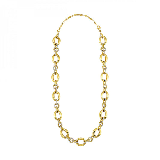 Maharaja Collection Round Diamond Necklace in 14K Yellow Gold (2.5ctw)