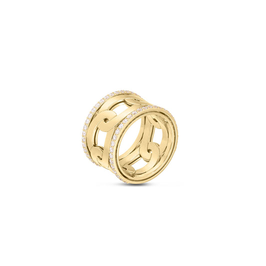 Maharaja Collection Round Diamond Navarra Ring in 18K Yellow Gold (0.78ctw)