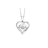Maharaja Collection Round Diamond Pendant in Sterling Silver (0.20ctw)