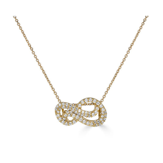 Maharaja Collection Diamond Swirl Necklace in 14K White Gold (0.37ctw)