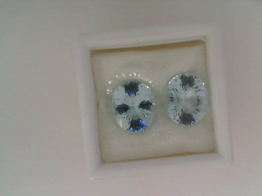 6.18ct Oval Aqua Colored Stone
