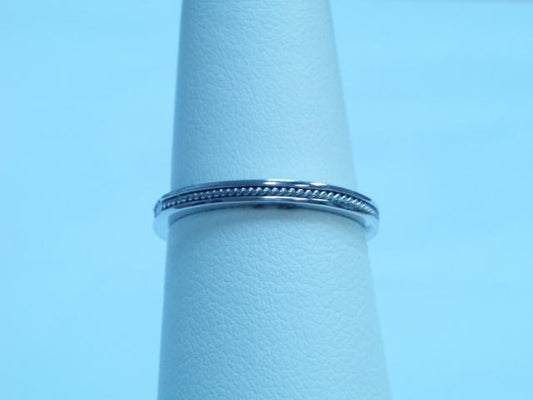 Maharaja Collection Half Rope Band Ring with 0.34 Total Carat Weight Diamonds in 18K White Gold