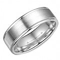 Maharaja Collection Men's White Gold Lite Band in 14K White Gold