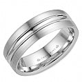 Maharaja Collection Men's Lite Band in 14K White Gold (6.5mm x 1.5mm)