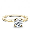 Maharaja Collection Round Diamond Solitaire Semi-Mount in 18K Yellow Gold (1.00ctw)
