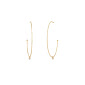 Maharaja Collection Dangling Diamond Hoop Earrings in Metal