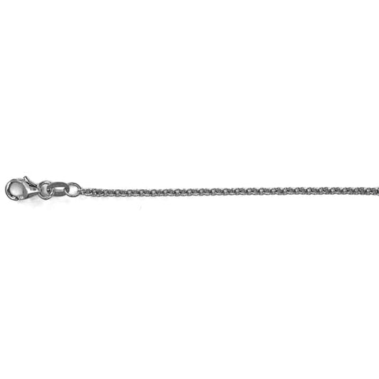 Maharaja Collection Cable Link Chain Necklace in 14K White Gold
