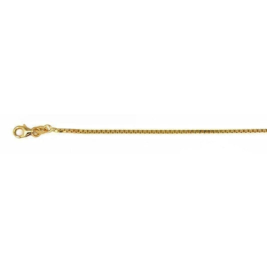 Maharaja Collection 20 Inch 14K Yellow Box Chain Necklace in 14K Yellow Gold