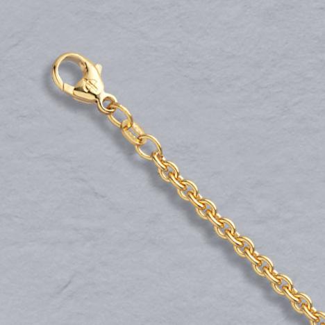 Maharaja Collection Round Cable Link Chain Necklace, 24in in 14K Yellow Gold