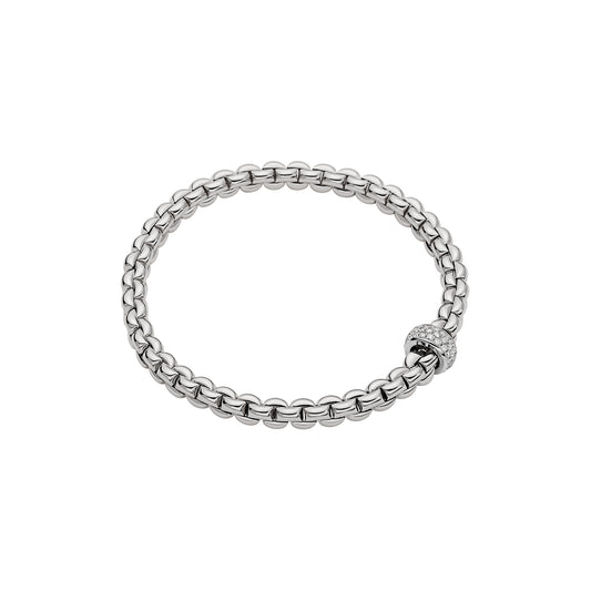 Maharaja Collection Flex It Bracelet with 0.37ctw Diamonds in 18K White Gold (0.37ctw)