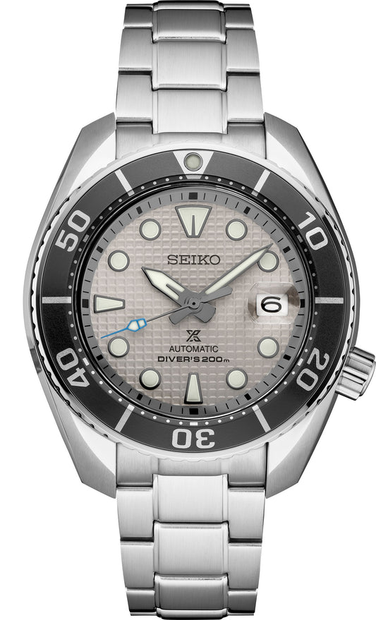 Seiko Prospex 44mm Grey Dial U.S. Special Edition Built For The Ice Diver Automatic Watch in Stainless Steel