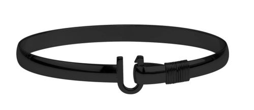 Maharaja Collection Black Color Titanium Original Hook Bracelet 7.5'