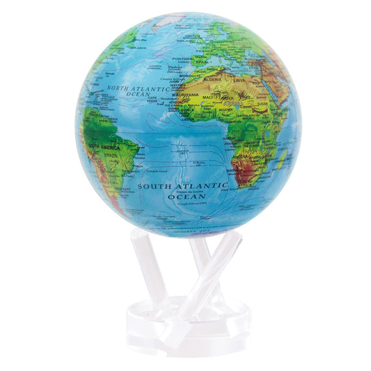 Maharaja Collection Relief Map Blue Mova Globe, 4.5