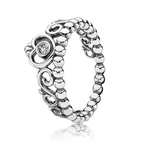 Maharaja Collection Princess Tiara Crown Ring in Metal
