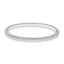 Maharaja Collection Round Diamond Tresore Stretch Bracelet in 14K White Gold (2.40tdw)