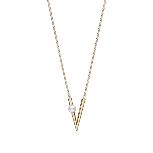 Maharaja Collection Akoya Cultured Pearl Pendant Necklace in 18K Yellow Gold