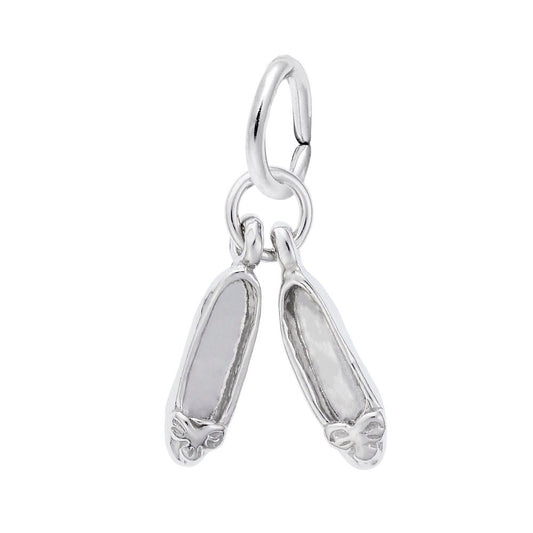 Maharaja Collection Ballet Shoes Charm in Sterling Silver