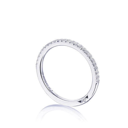 Maharaja Collection French Pavé Diamond Wedding Band - 1.5mm (0.18tdw) in 14K White Gold
