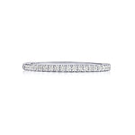 Maharaja Collection Round French Pavé Diamond Wedding Band in 14K White Gold (0.27tdw)
