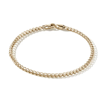 2.3mm Surf Chain Bracelet with Lobster Clasp in 14K Yellow Gold