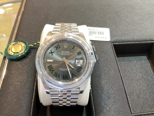 Maharaja Collection 41mm Datejust Men's Watch, Wimbledon Dial, Jubilee Bracelet in Stainless Steel