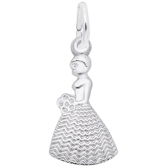 Rembrandt Charms Bridesmaid Charm in Sterling Silver