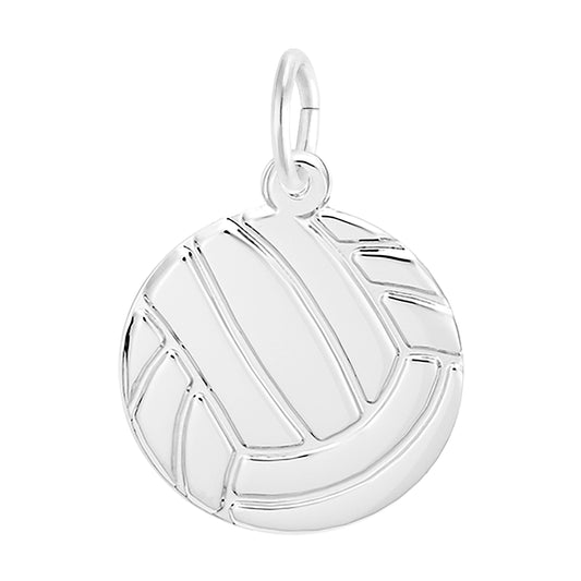 Maharaja Collection FLAT VOLLEYBALL Charm in Sterling Silver