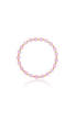 Maharaja Collection Faceted Rose Quartz Bracelet with Gold Filled Finishing Bead 7"