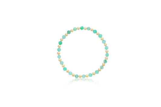 Maharaja Collection Aventurine and Gold Filled Beads Bracelet in Gold Filled