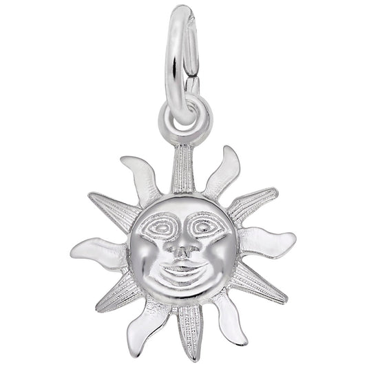 Maharaja Collection SUNBURST Charm in Sterling Silver