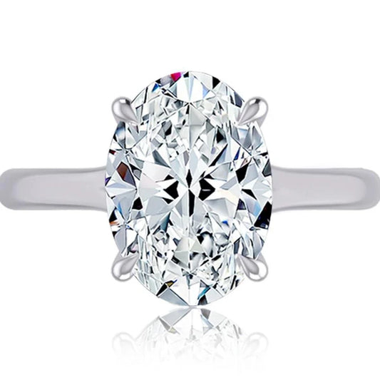 Maharaja Collection Oval Semi-Mount Solitaire Engagement Ring in 14K White Gold (1.50ct)
