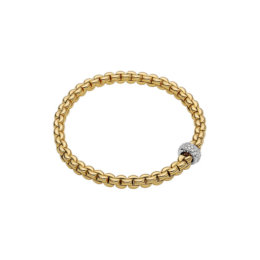 Maharaja Collection Round Diamond Yellow Gold Bracelet in 18K (0.37ctw)