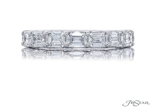 JB Star Emerald Cut Diamond Shared Prong Band in Platinum (1.88ctw)