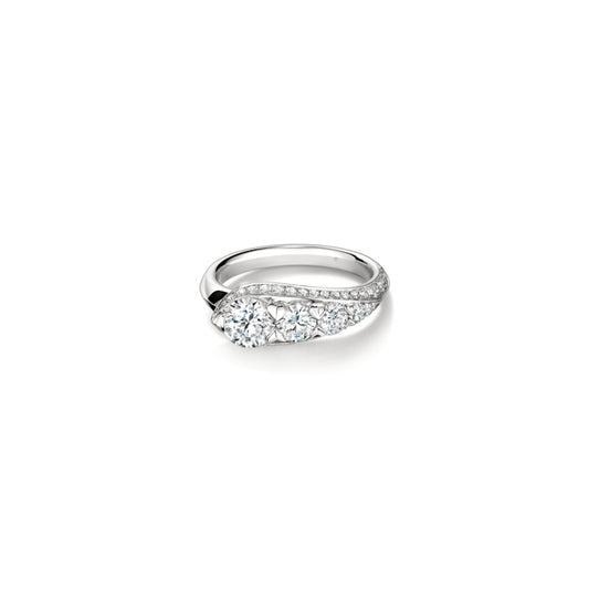 Maharaja Collection Round Diamond Evermore Fashion Ring in 18K White Gold (1.60ctw)