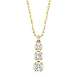 Maharaja Collection Diamond Crown Setting Faceted Ball Chain Necklace in 14K Yellow Gold (0.89ctw)