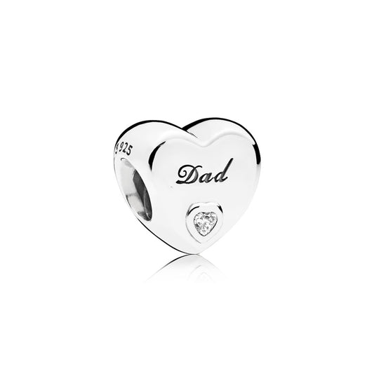 Maharaja Collection Dad Heart Charm