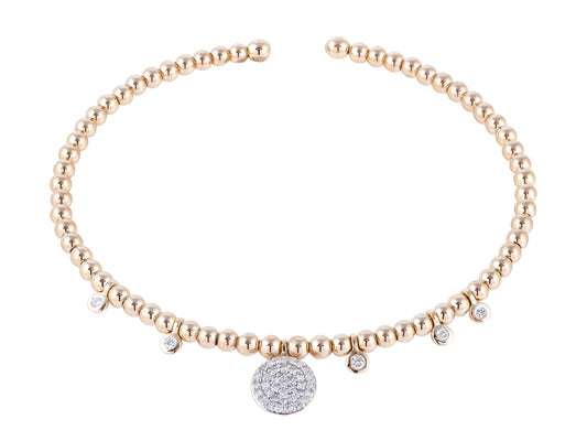 Maharaja Collection Round Diamond Bracelet in 14K Yellow Gold (0.29ct)
